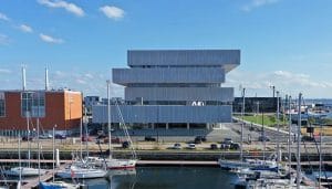 Point de vue sur l'ensemble du campus du Havre de l'EM Normandie Compétences