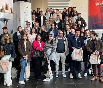 Photo groupé des élèves de l'EM Normandie Compétences pendant leur rentrée